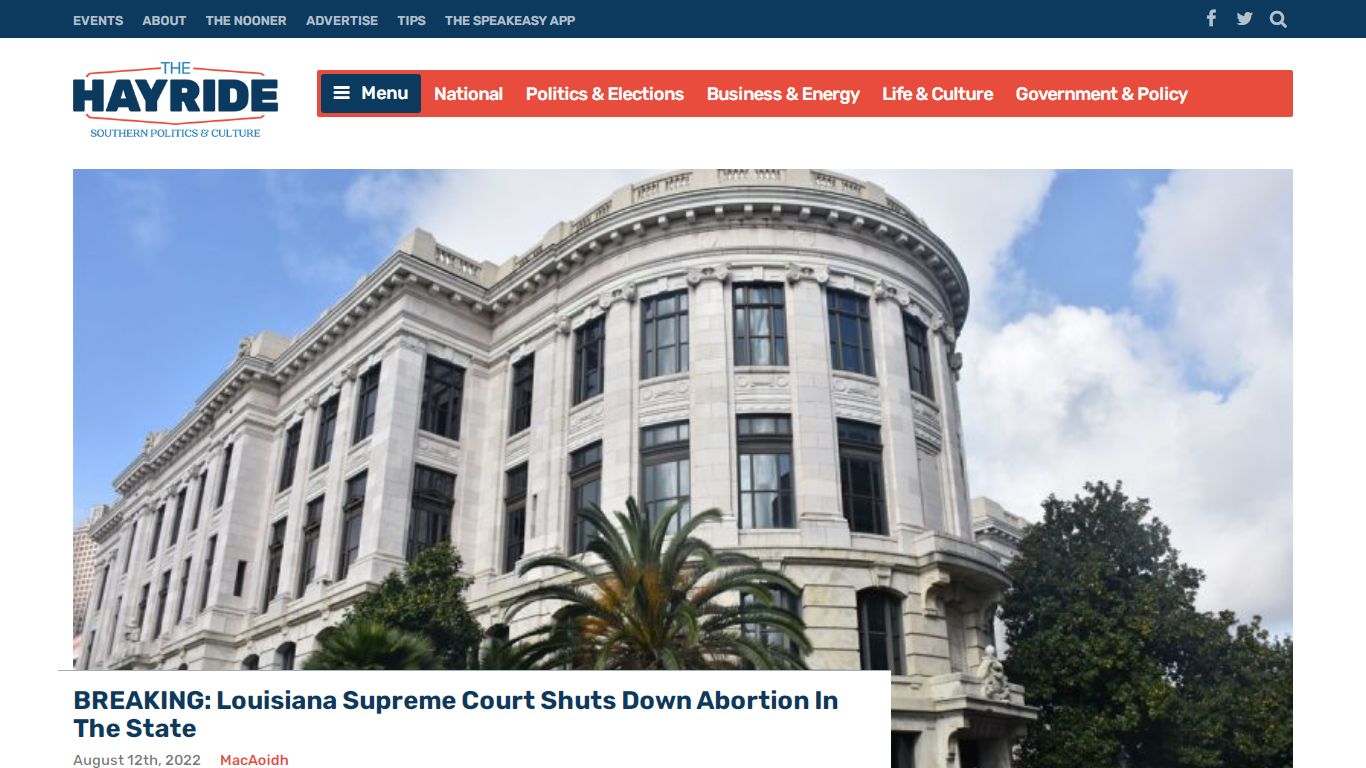 BREAKING: Louisiana Supreme Court Shuts Down Abortion In The State